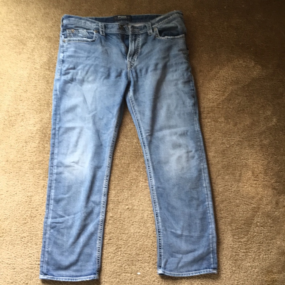 Men’s silver jeans